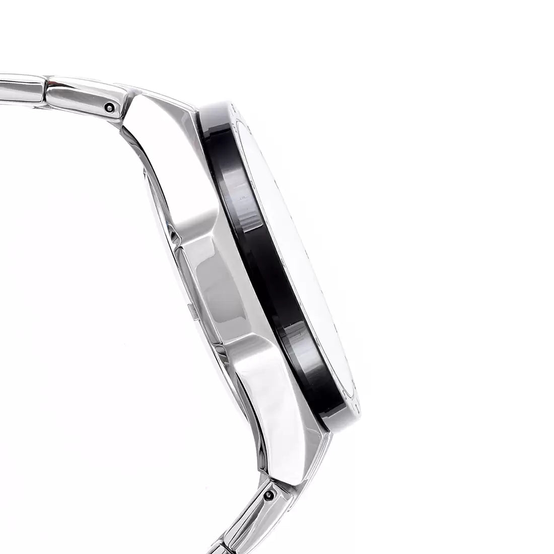 Casio Analog Black & Stainless Steel Men's Watch EX487