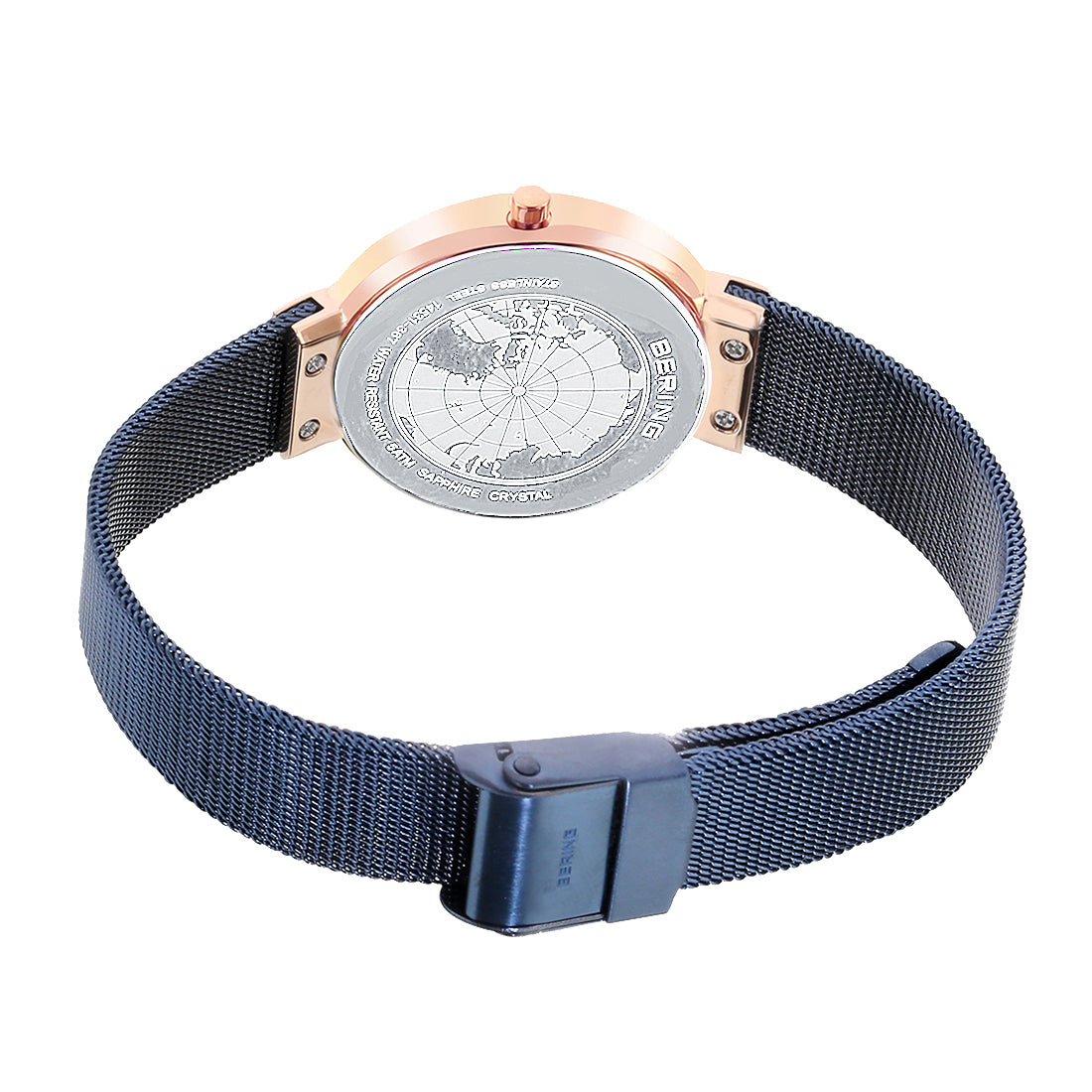 Bering Analog Blue & Milanese Women's Watch 14531 367