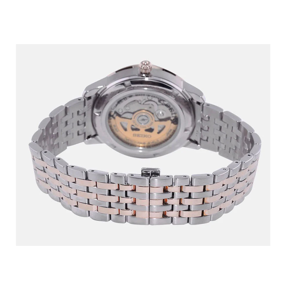 Seiko Analog White & Metal band Men's Watch SRP766J1