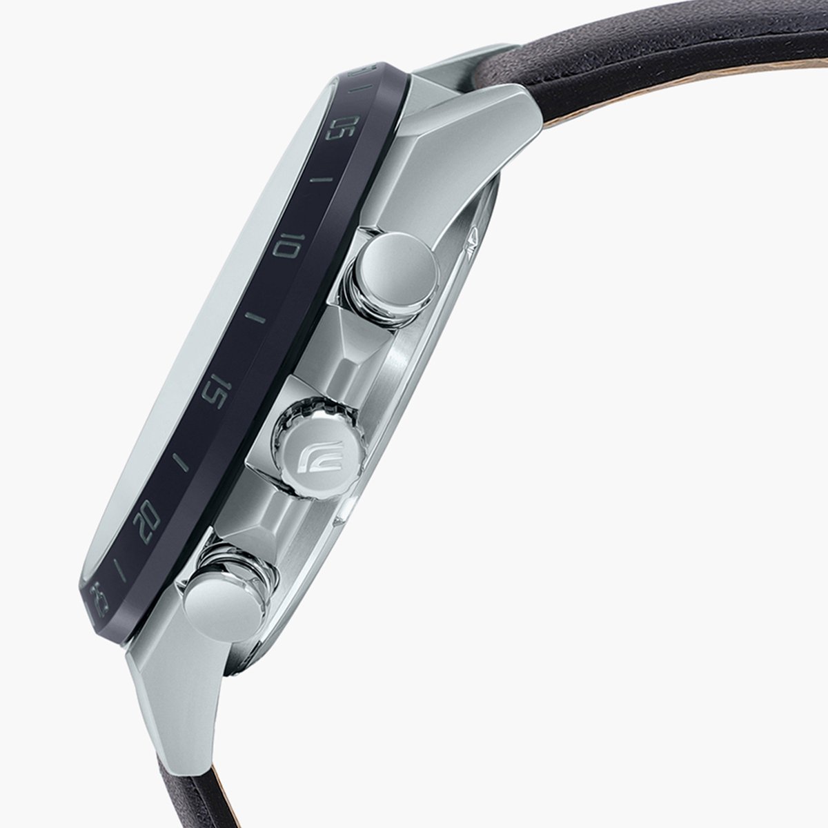 Casio Analog Black & Leather Men's Watch ED549