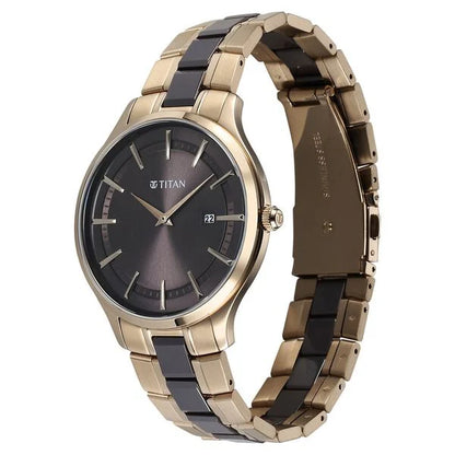 Analog Grey & Stainless Steel Men' 90142KD02