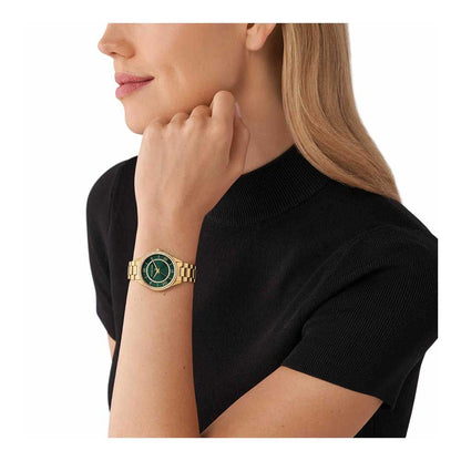 Michael Kors Analog Green & Stainless Steel Women's Watch MK4737