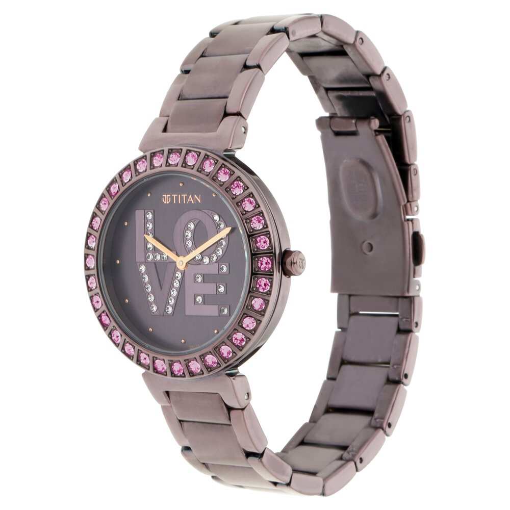 Analog Purple &  Women's Watch 95110QM01
