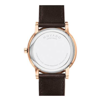 Movado Analog Blue & Leather Men's Watch 607597