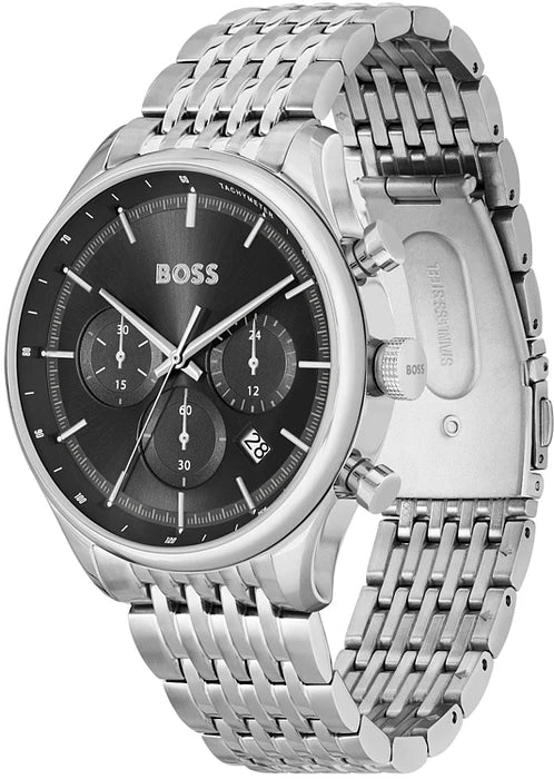 Hugo Boss Analog Black & Stainless Steel Men's Watch 1514082