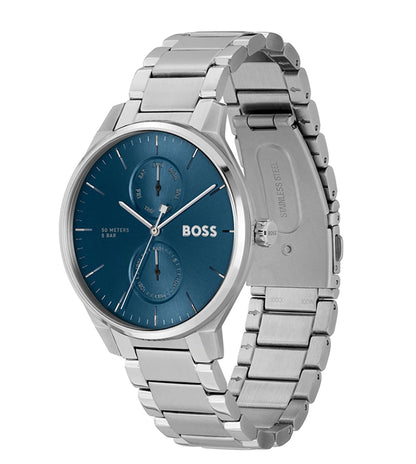 Hugo Boss Analog Blue & Stainless Steel Men's Watch 1514106