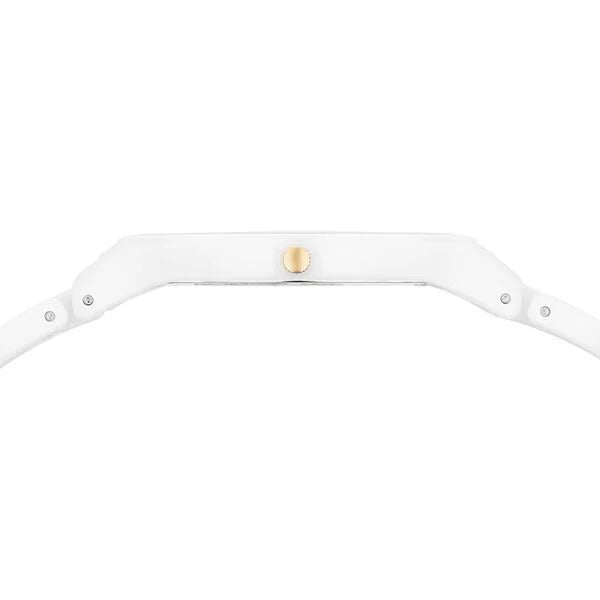 Edge Ceramic Slim Ceramic Strap Arctitc White Dial Analog Watch for Men