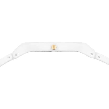 Edge Ceramic Slim Ceramic Strap Arctitc White Dial Analog Watch for Men