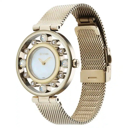 Analog Mother Of Pearl &  Women's Watch NR95161YM01