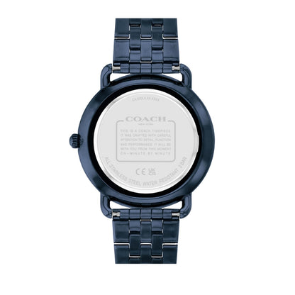 Coach Elliot Qtz Basic Blue Round Dial Women's Watch|Ionic Plated Blue Steel Material|Blue Color Band - 14504297