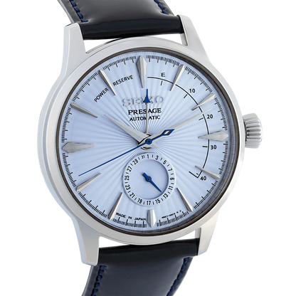Seiko Analog Blue & Leather Men's Watch SSA343J1