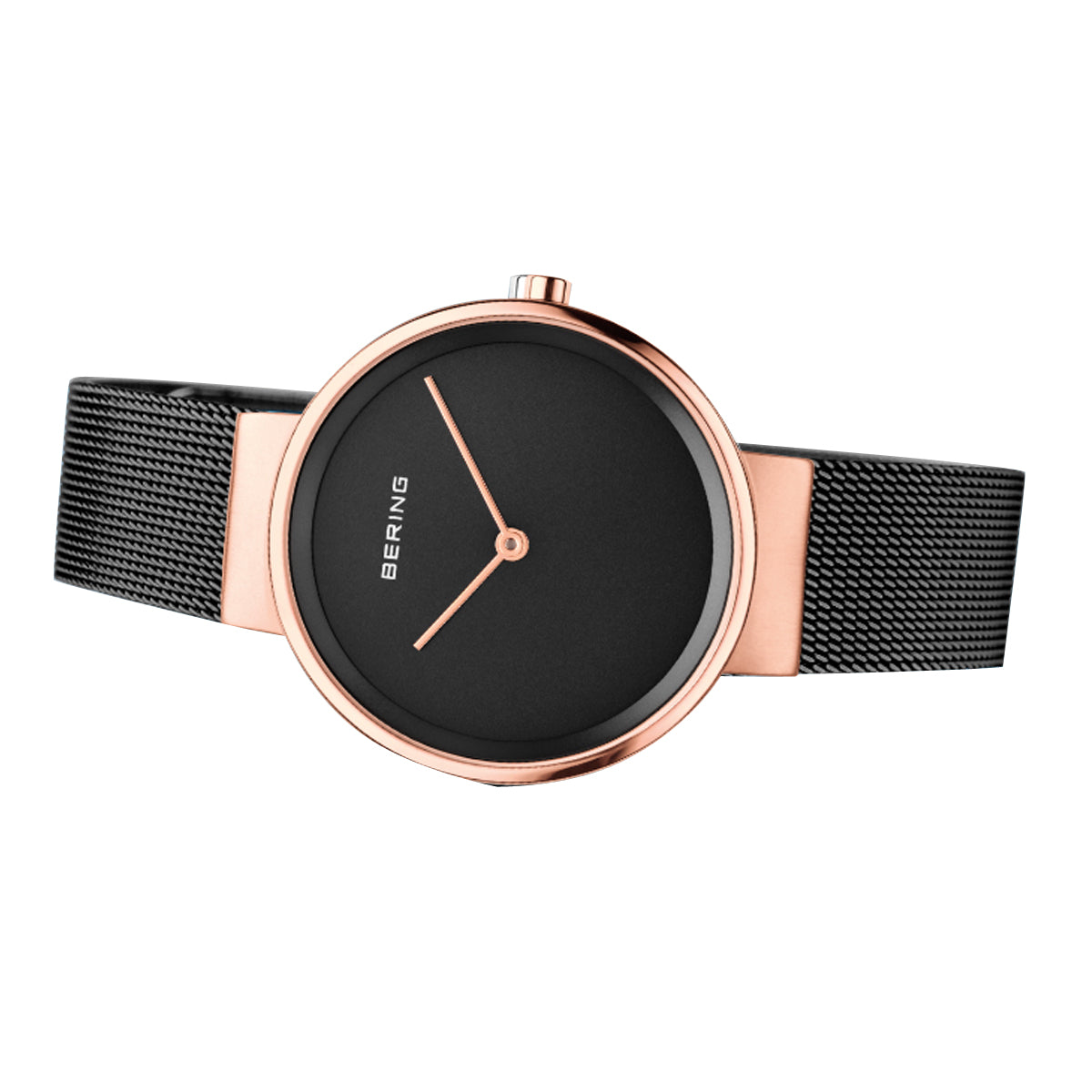Bering Analog Black & Milanese Women's Watch 14531 166