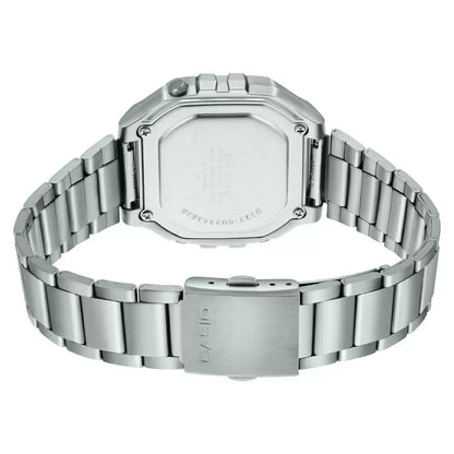 CASIO Digital Black & Stainless Steel Unisex Watch D227