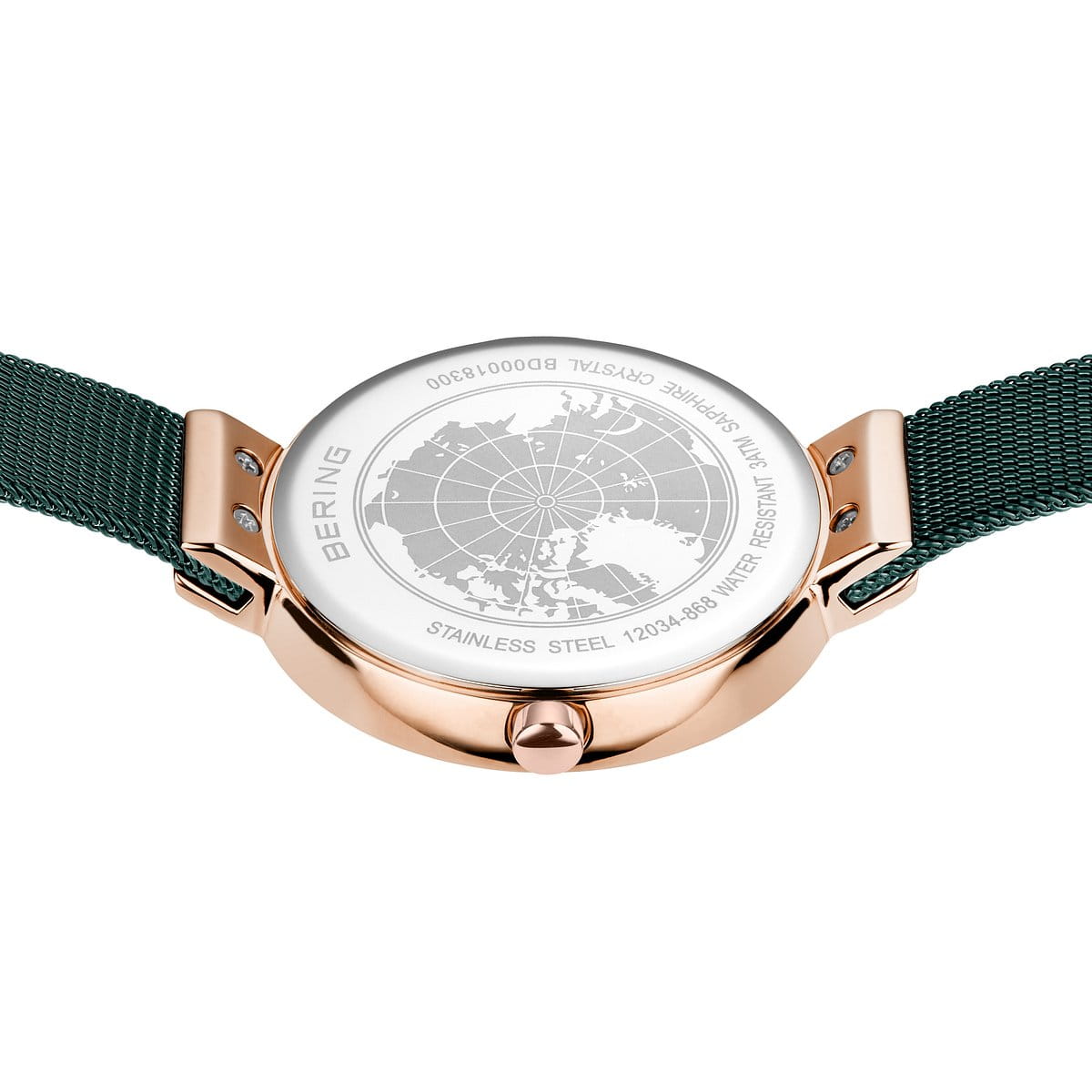 Bering Analog Green & Milanese Women's Watch 12034 868