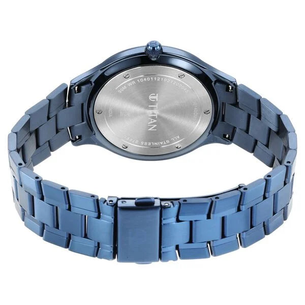 Classique Slimline Blue Dial Quartz Analog with Date Stainless Steel Strap watch for Men