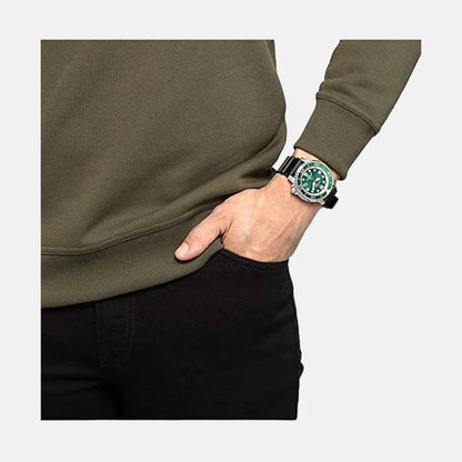 Citizen Analog Green & Rubber Men's Watch BN0158 18X