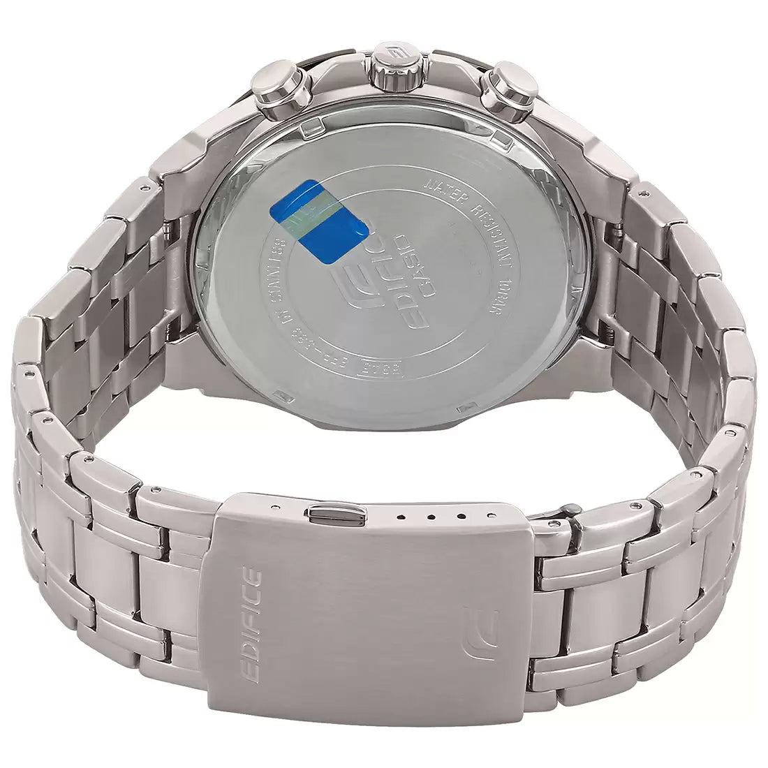 CASIO Chronograph Black & Stainless Steel Men's Watch EX191