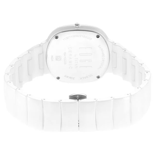 Analog White & Ceramic Unisex' NS1841QC03