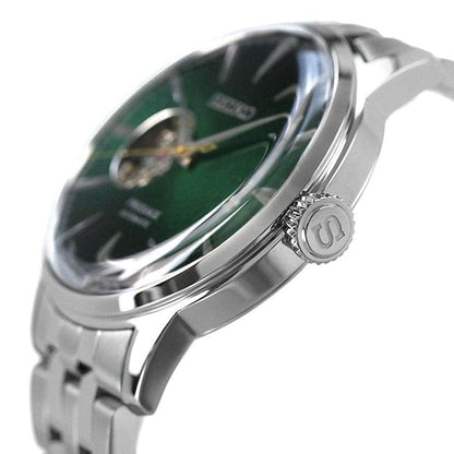 Seiko Analog green & Metal band Men's Watch SSA441J1