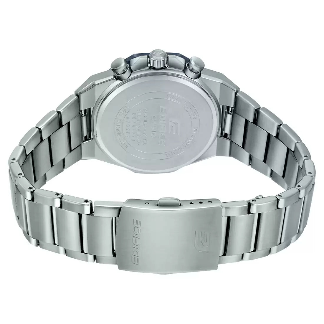 CASIO Chronograph Blue & Stainless Steel Men's Watch EX528