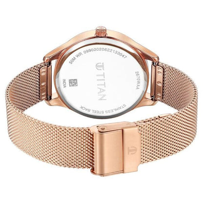 Neo Workdays Silver Dial Quartz Multifunction Stainless Steel Strap watch for Women