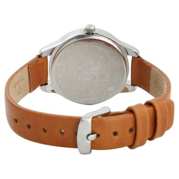 Workwear Silver Dial Women Watch With Leather Strap NP2481SL06
