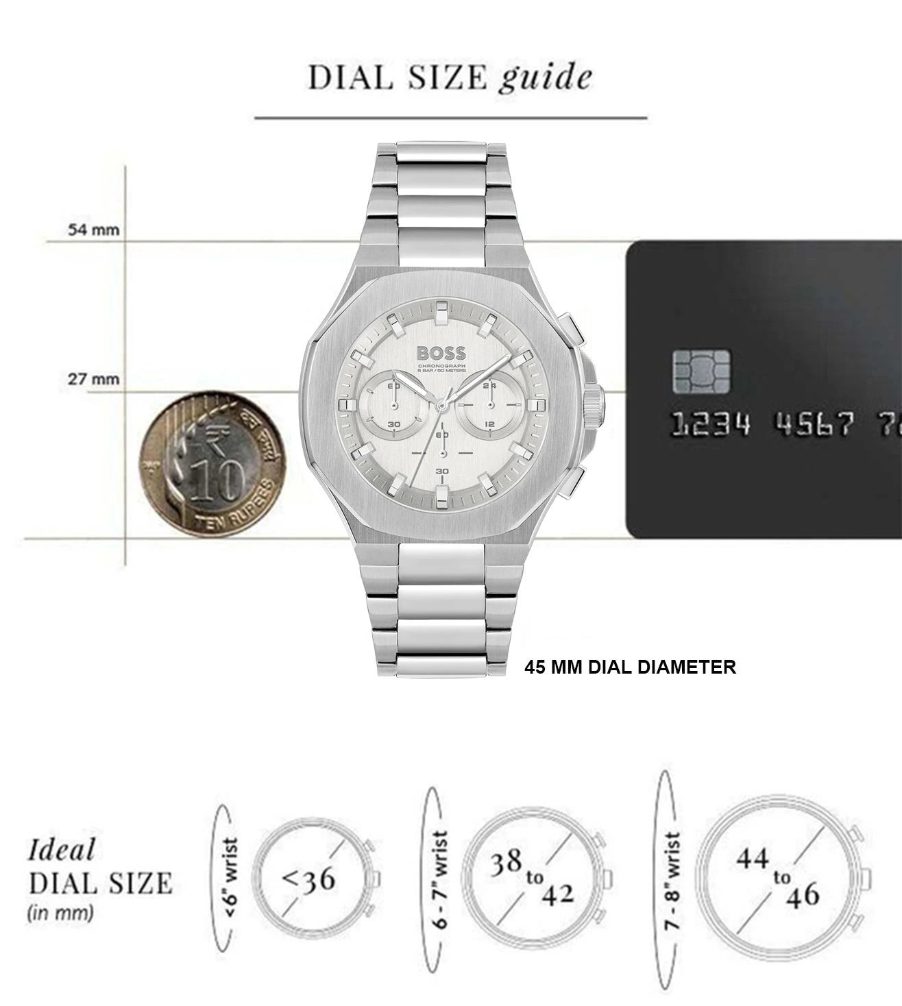 Hugo Boss Analog Silver & Stainless Steel Men's Watch 1514087