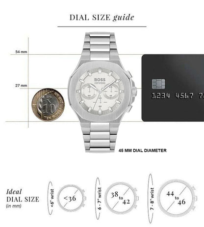 Hugo Boss Analog Silver & Stainless Steel Men's Watch 1514087