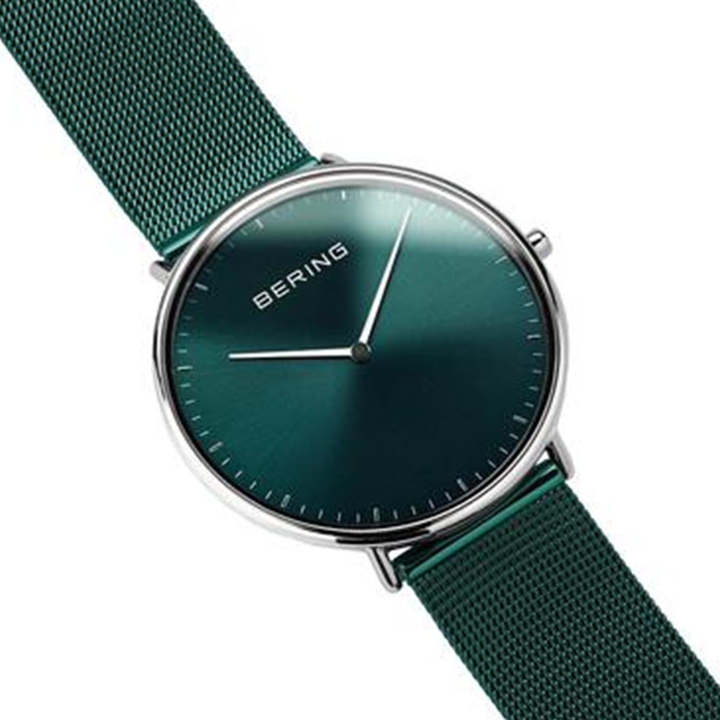 Bering Analog Green & Milanese Men's Watch 15739 808
