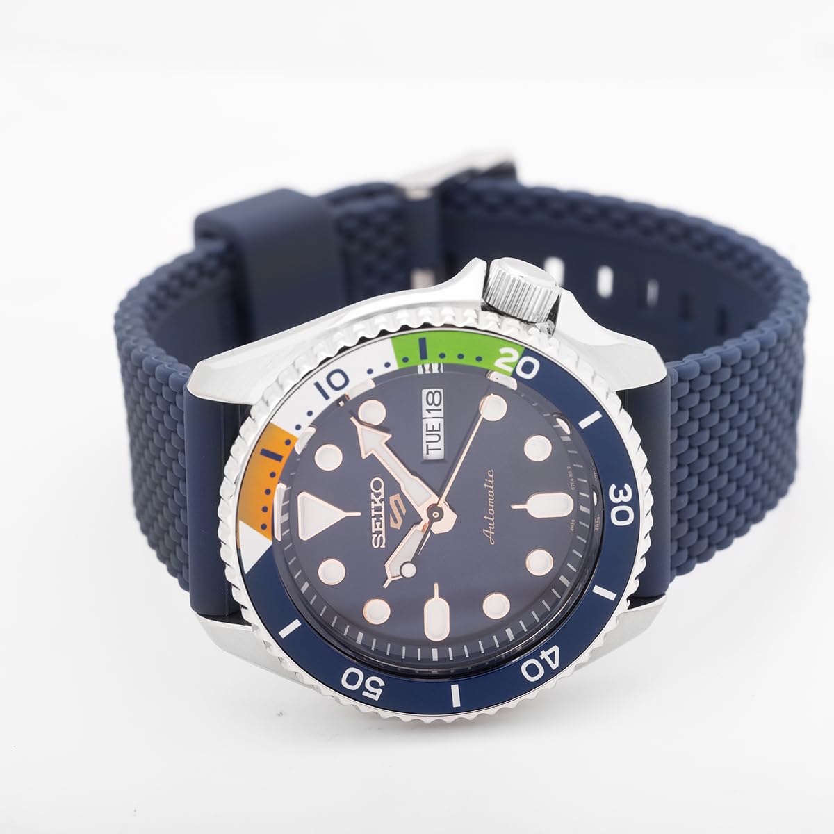 Seiko Analog Blue & Stainless Steel Men's Watch SRPK81K1