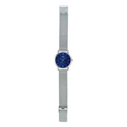 CASIO Chronograph Blue & Stainless Steel Men's Watch A1921