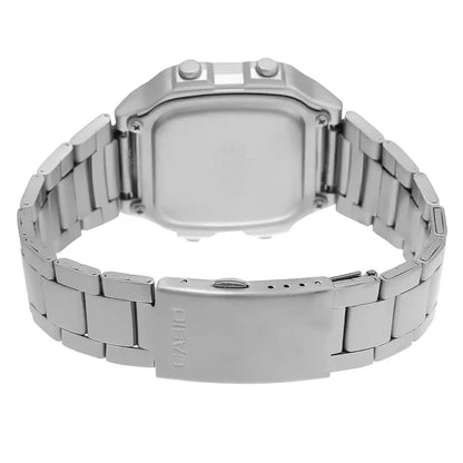 CASIO Digital Black & Stainless Steel Unisex Watch D099