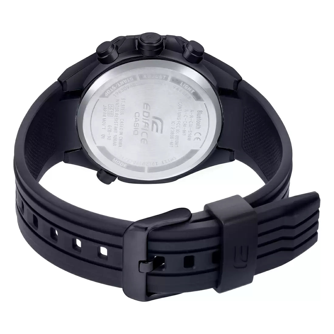 Casio Analog-Digital Black & Resin Men's Watch ED496