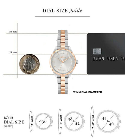 Hugo Boss Analog Silver & Stainless Steel Women's Watch 1502727