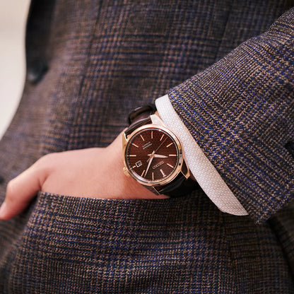 Seiko Analog Brown & Leather Men's Watch SPB170J1