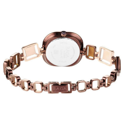 Analog Brown & Metal band Women's Watch NR95156KM01