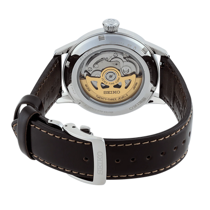 Seiko Analog Green & Leather Men's Watch srpd37j1