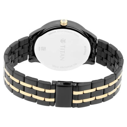 Regalia Opulent Black Dial Quartz Multifunction Stainless Steel Strap watch for Men