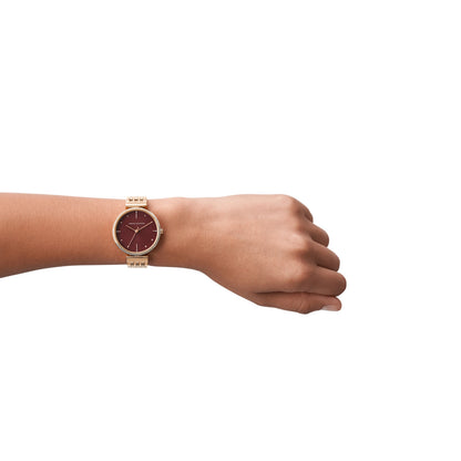 Armani Exchange Analog Red & Stainless Steel Women's Watch AX5912