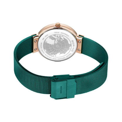 Bering Analog Green & Milanese Women's Watch 14531 869