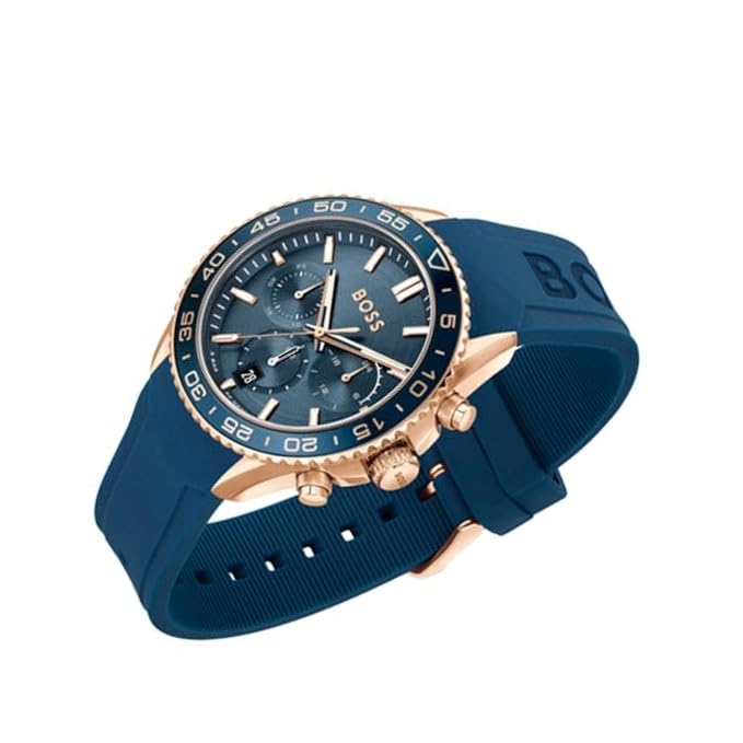 Quartz Male Chronograph Blue Silicone Watch 1514169