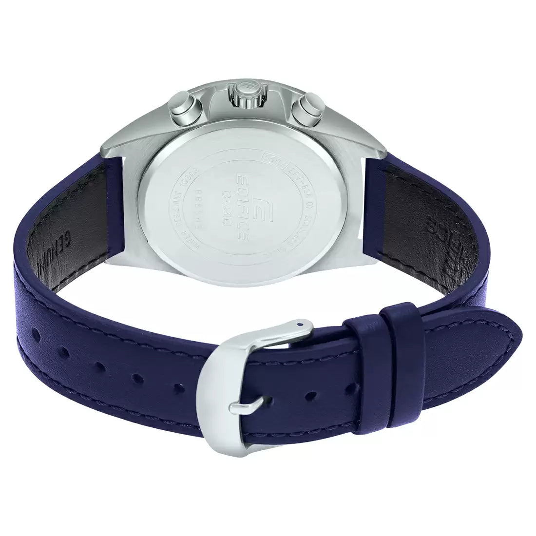 Casio Analog White & Leather Men's Watch ED543