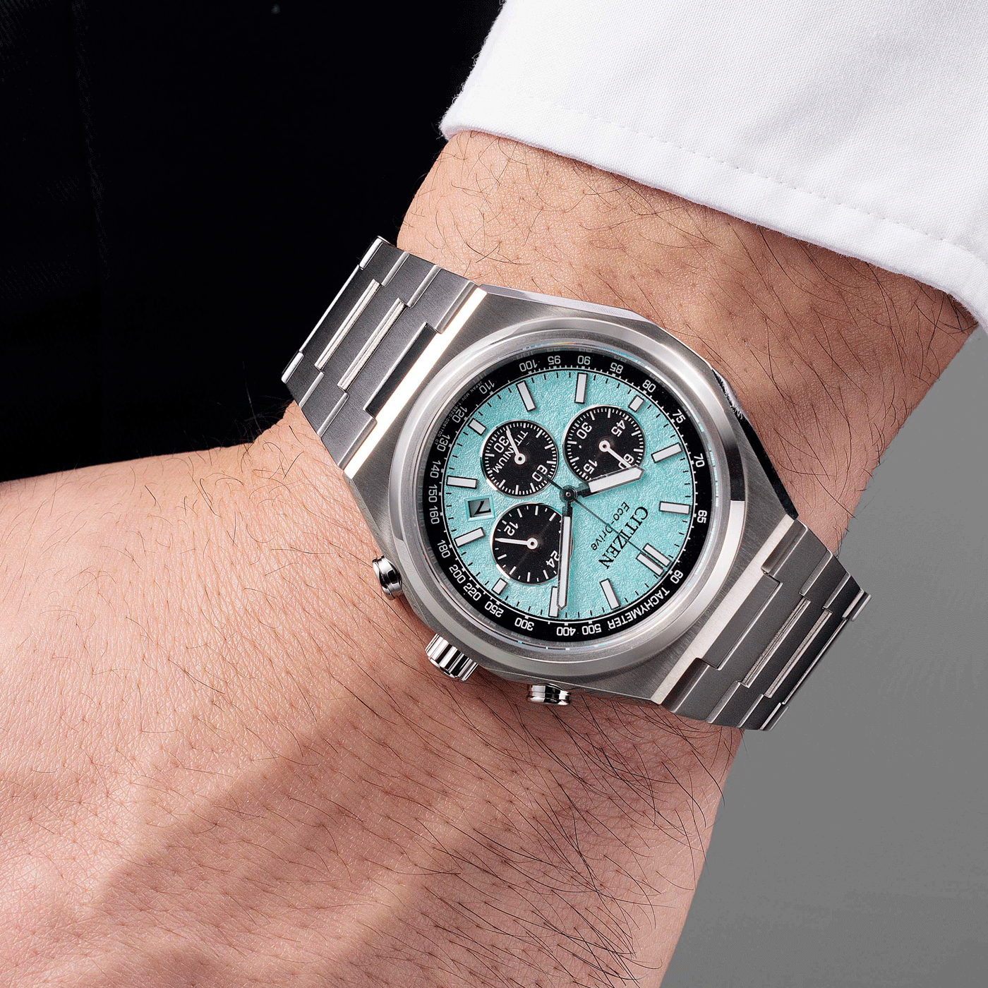 Citizen Chronograph Green & Titanium Men' CA4610 85M