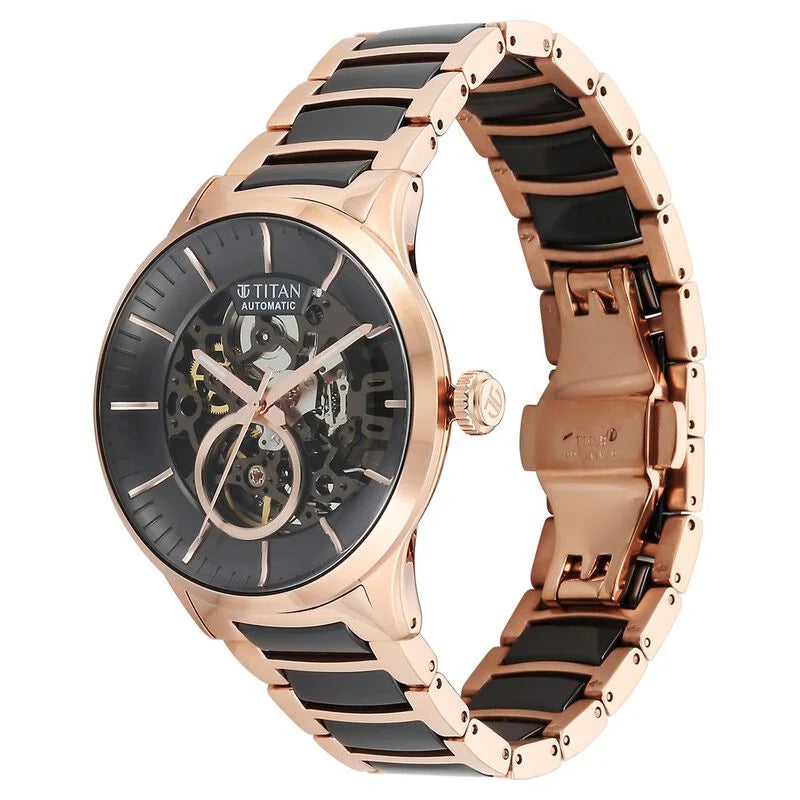 Automatic Black & Stainless Steel Men's Watch 90174KD03