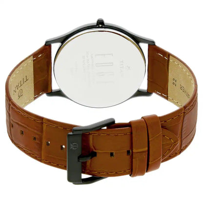 Analog Black & Leather Men's Watch NQ1683NL01