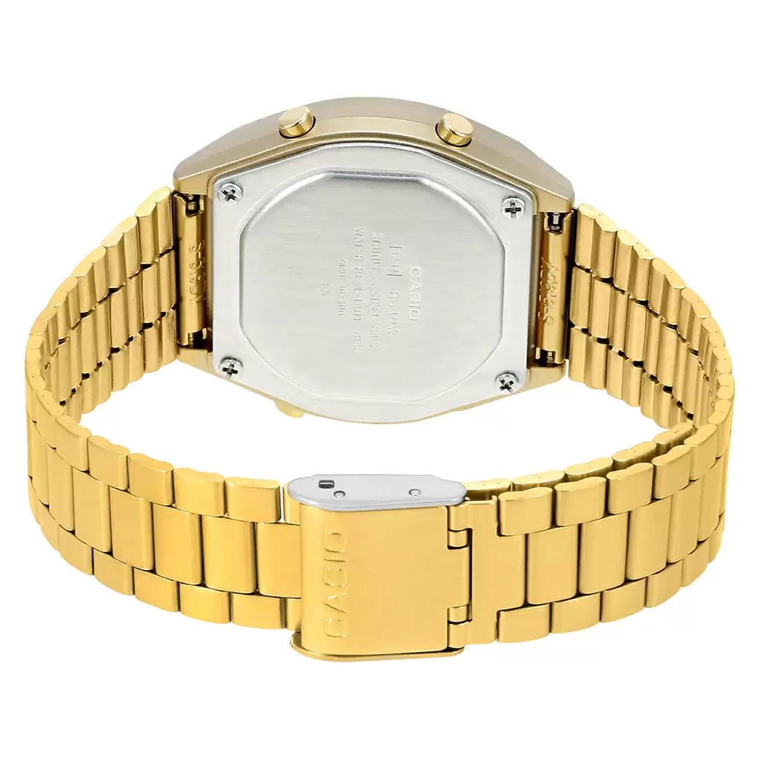 Casio Digital Gold & Stainless Steel Unisex Watch D188