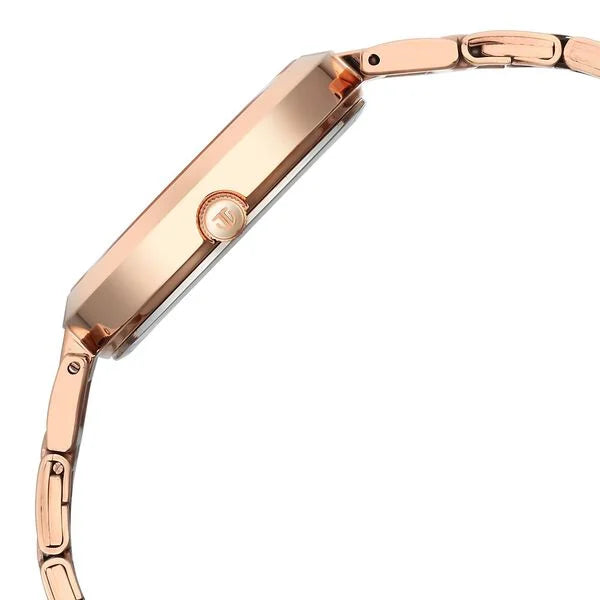 Workwear Quartz Analog Beige Dial Rose Gold Stainless Steel Strap Watch for Women NS2480WM06