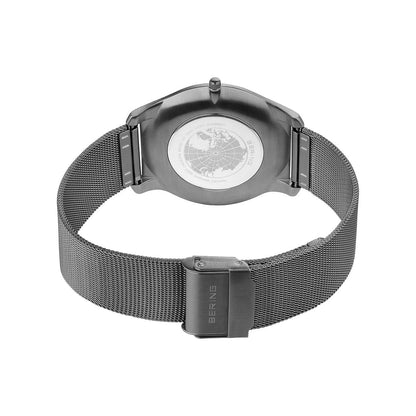 Bering Analog Grey & Stainless Steel Men's Watch 18340 377
