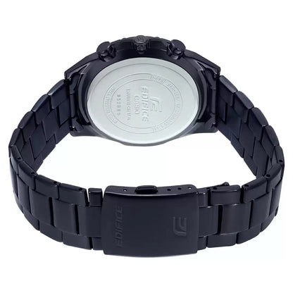 CASIO Chronograph Black & Stainless Steel Men's Watch EX508