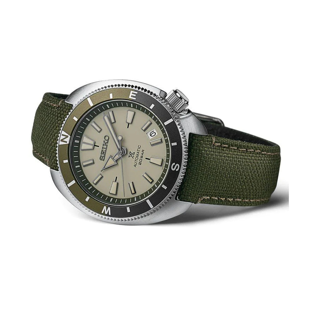 Seiko Analog grey & Polyester Men's Watch SRPG13K1